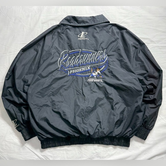90s Logo Athlethic Pheonix Roadrunners Bomber - Picture 2 of 4